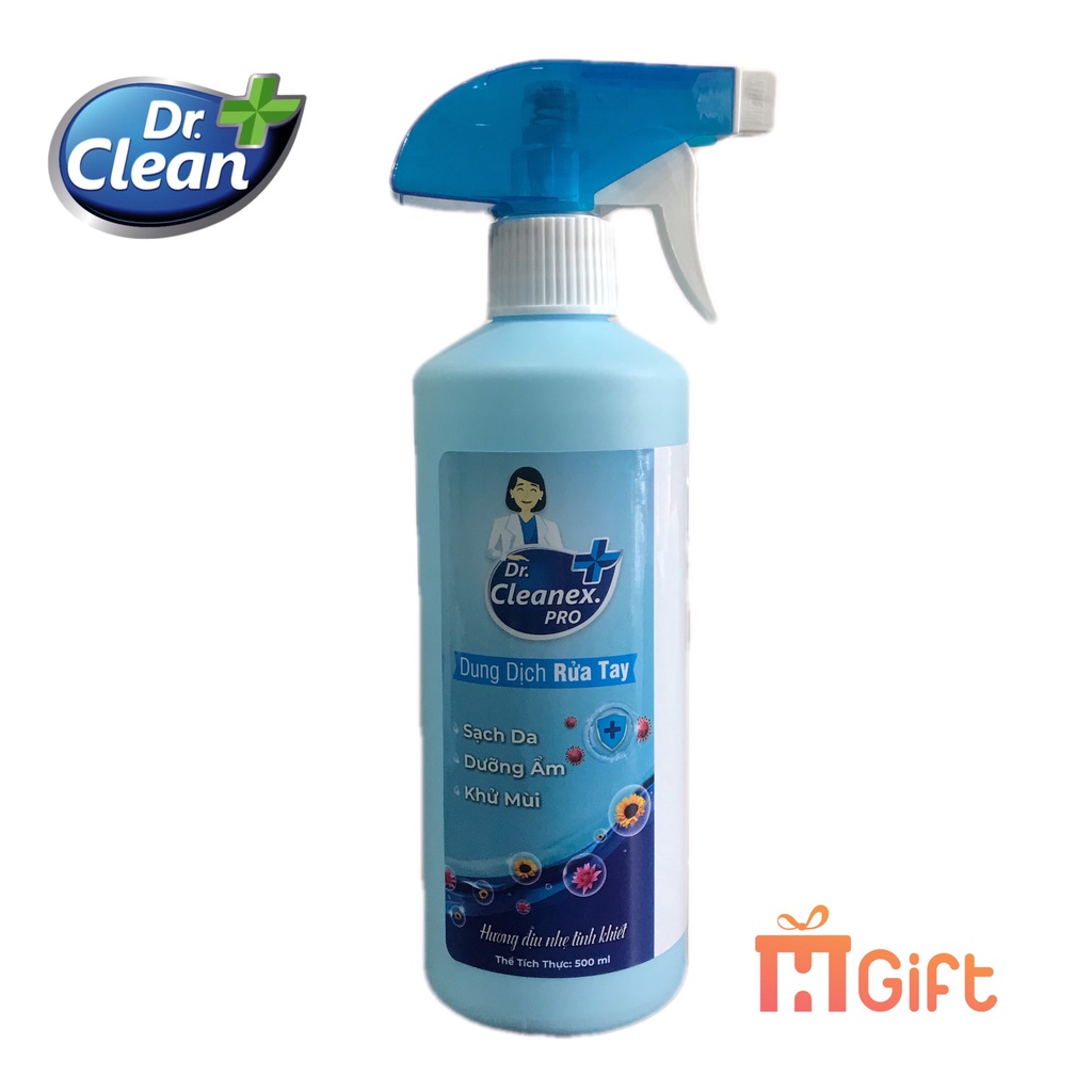 Dung dịch sát khuẩn tay khô Dr.Cleanex.PRO 500ml hương hoa sen hướng dương.