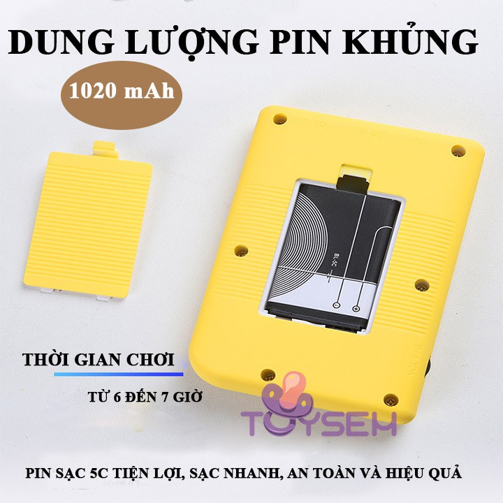 Máy chơi game cầm tay sub 400 trò có kết nối tivi hỗ trợ 2 người chơi toysem đồ chơi trẻ em - Quà tặng sinh nhật cho bé