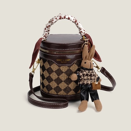 🌸Hàng Order🌸 Túi Xách Nữ CEEKAY Da Thêu Kèm Gấu Thỏ Quai Da Quai Sách Quấn Nơ Sang Chảnh Nữ Tính 🌸Hàng Quảng Châu