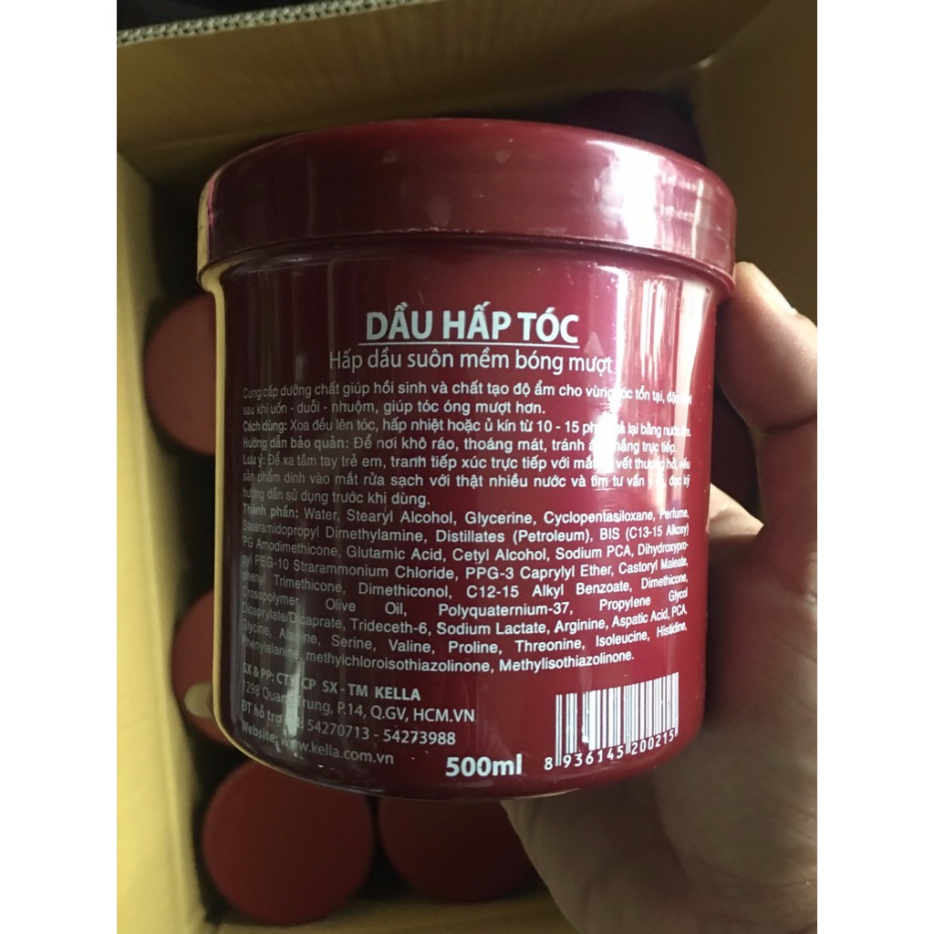 DẦU HẤP TÓC KELLA SIÊU MỀM MƯỢT SIÊU RẺ HÀNG CHÍNH HÃNG 500ML