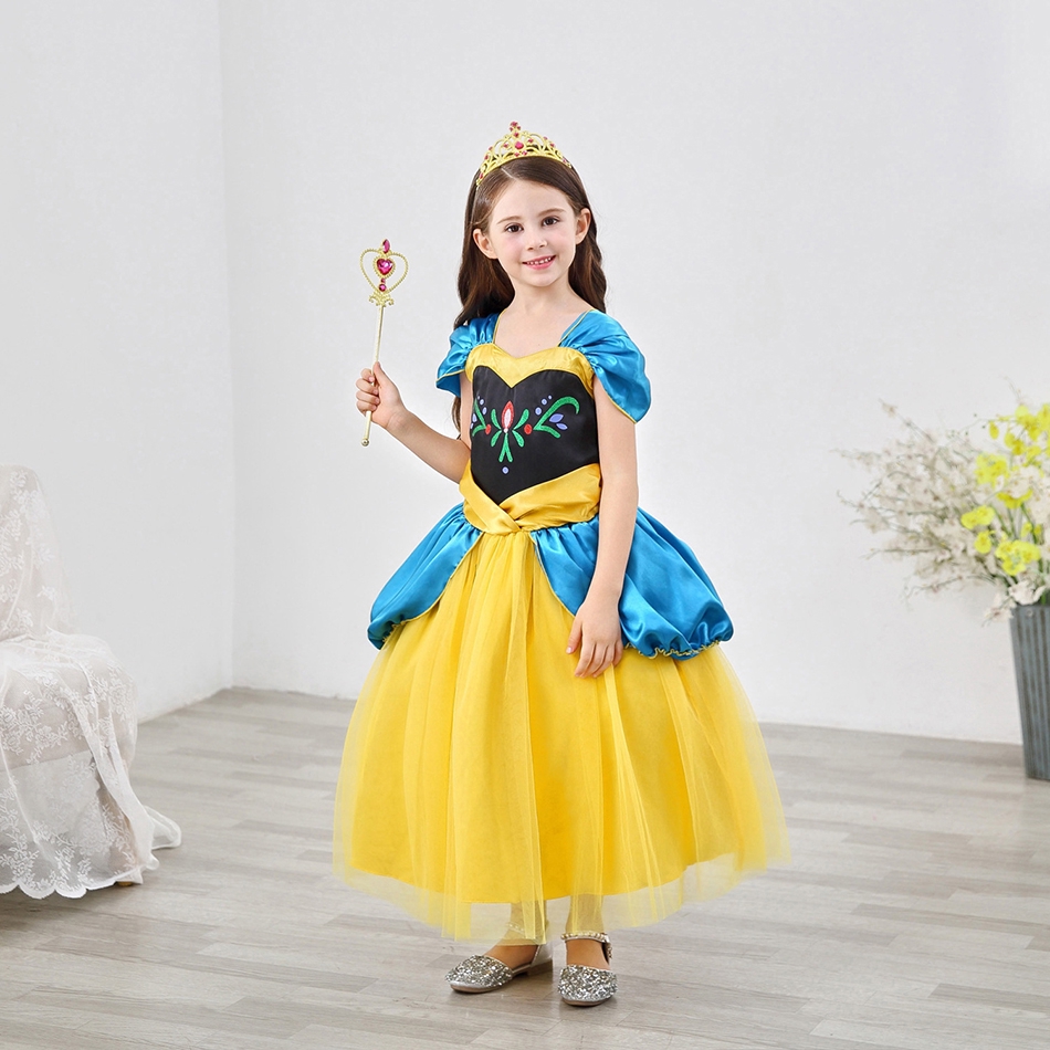 Đầm Hóa Trang Nữ Hoàng Băng Giá Elsa Cho Bé Từ 2-10 Tuổi
