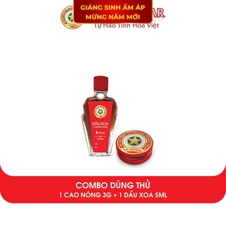 Combo Dầu xoa Golden star 5ml và Cao sao vàng Golden Star 3g Rẻ vô địch] [Chính hãng]