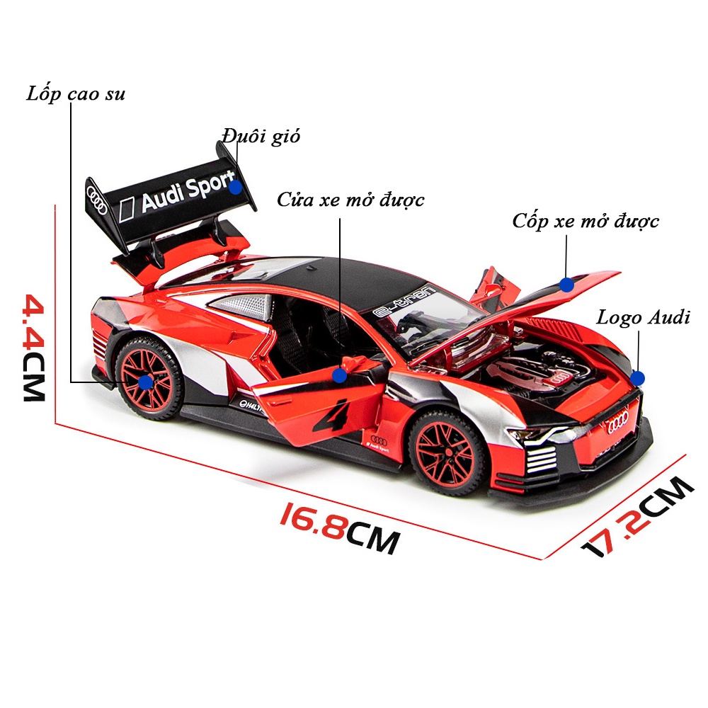 Siêu xe mô hình kim loại Audi e-tron Vision Gran Turismo Tỷ lệ 1:32