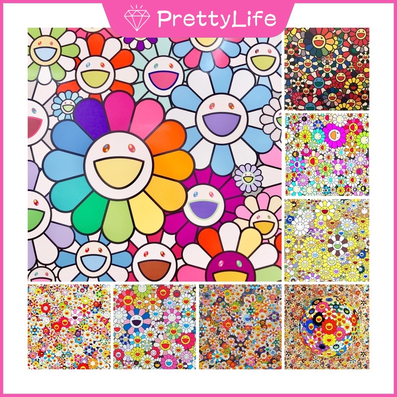 Bộ Tranh Đính Đá 5D Tự Làm 40x40cm/50x50cm Hình Hoa Hướng Dương Cười Trang Trí Nhà Cửa