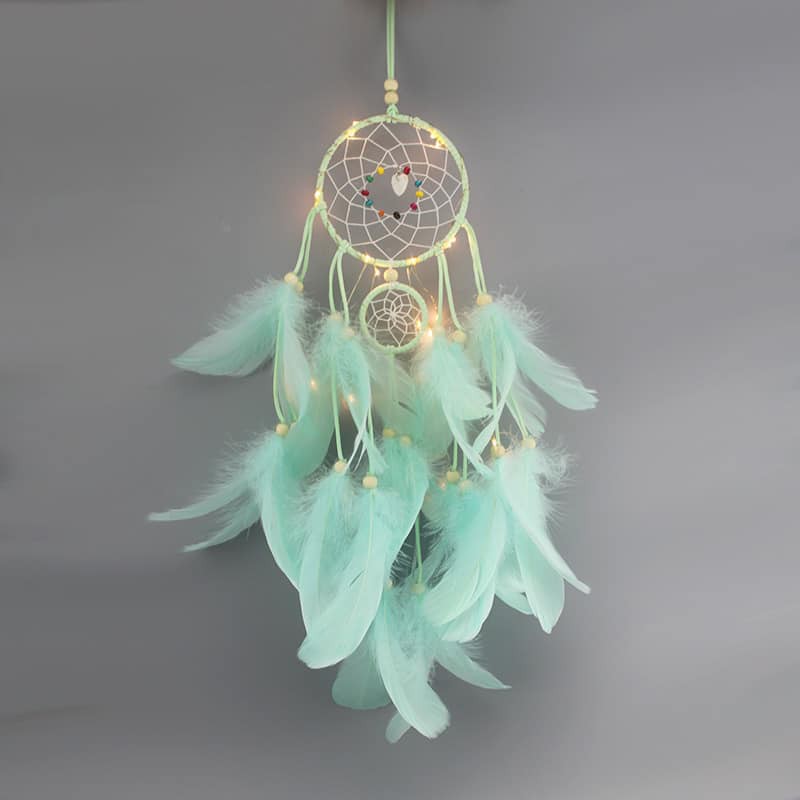 Bộ DreamCatcher Vòng Giấc Mơ Có Đèn Led Trang Trí Nhà Cửa