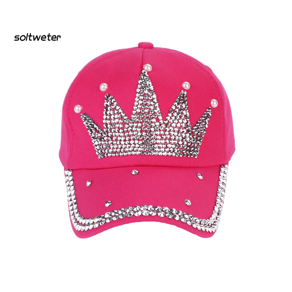 Nón Lưỡi Trai Đính Đá Hình Vương Miện Thời Trang