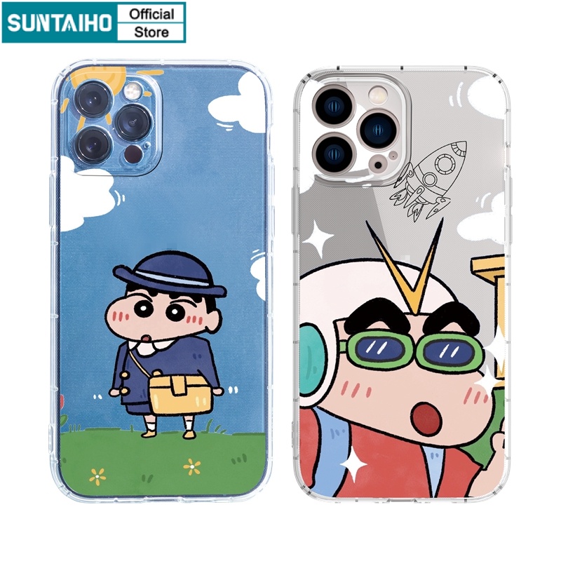 Ốp lưng iphone Ốp điện thoại Suntaiho TPU trong suốt in họa tiết thời trang thích hợp cho IPhone 13 12 11 Pro Max X XsMax XR 8 7