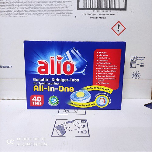  Viên rửa bát Alio All in 1 hộp 40 viên