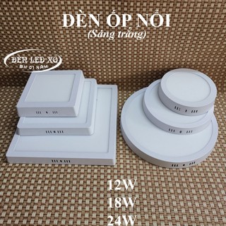 Đèn led ốp tràn nổi sáng trắng 12w-18w-24w