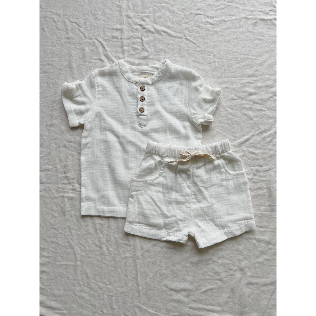 Muslin Leon Shirt Macro & Micro