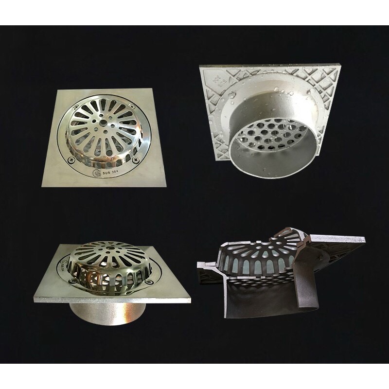 Phễu thoát sàn ban công inox304 đúc bóng - bảo hành trọn đời
