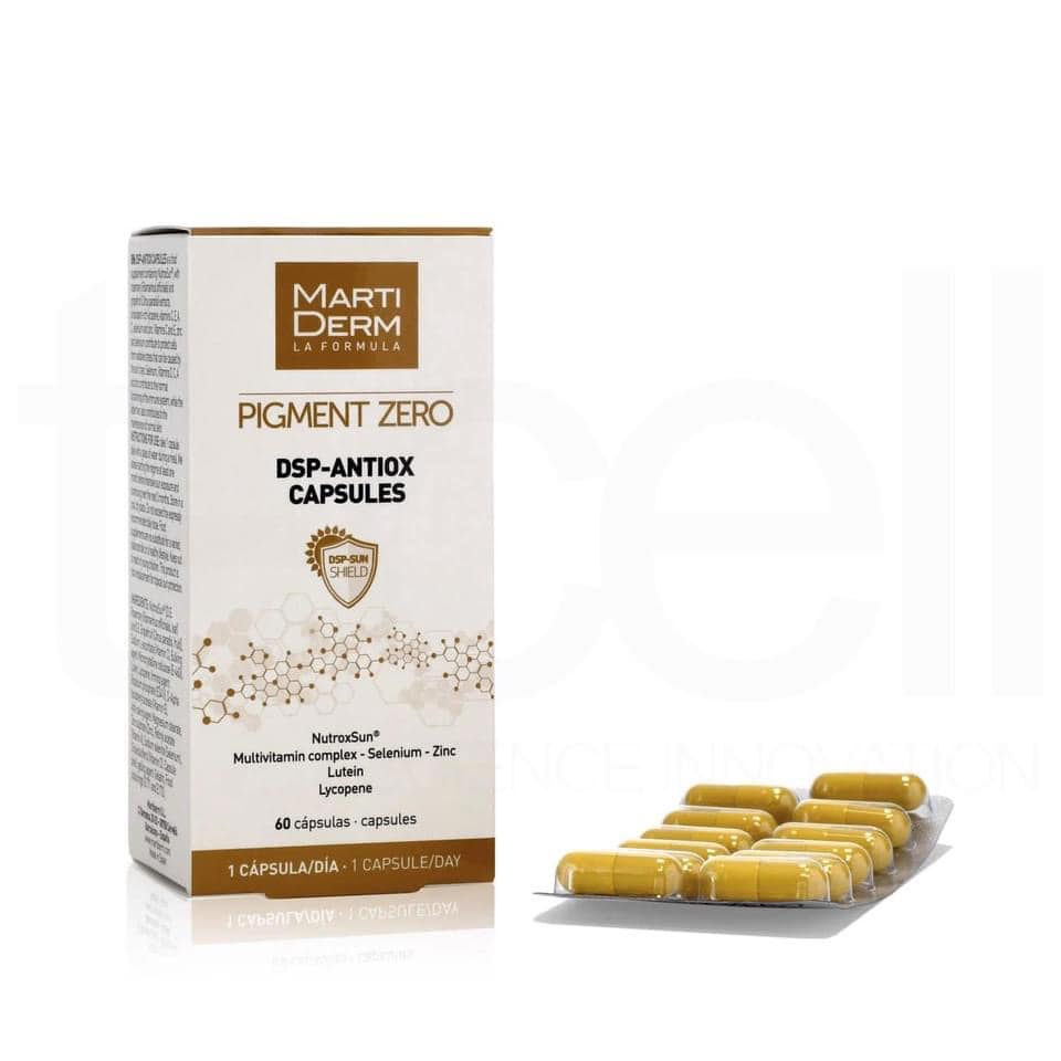 Viên Uống Chống Nắng, Làm Sáng Da MartiDerm Pigment Zero DSP Antiox Capsules