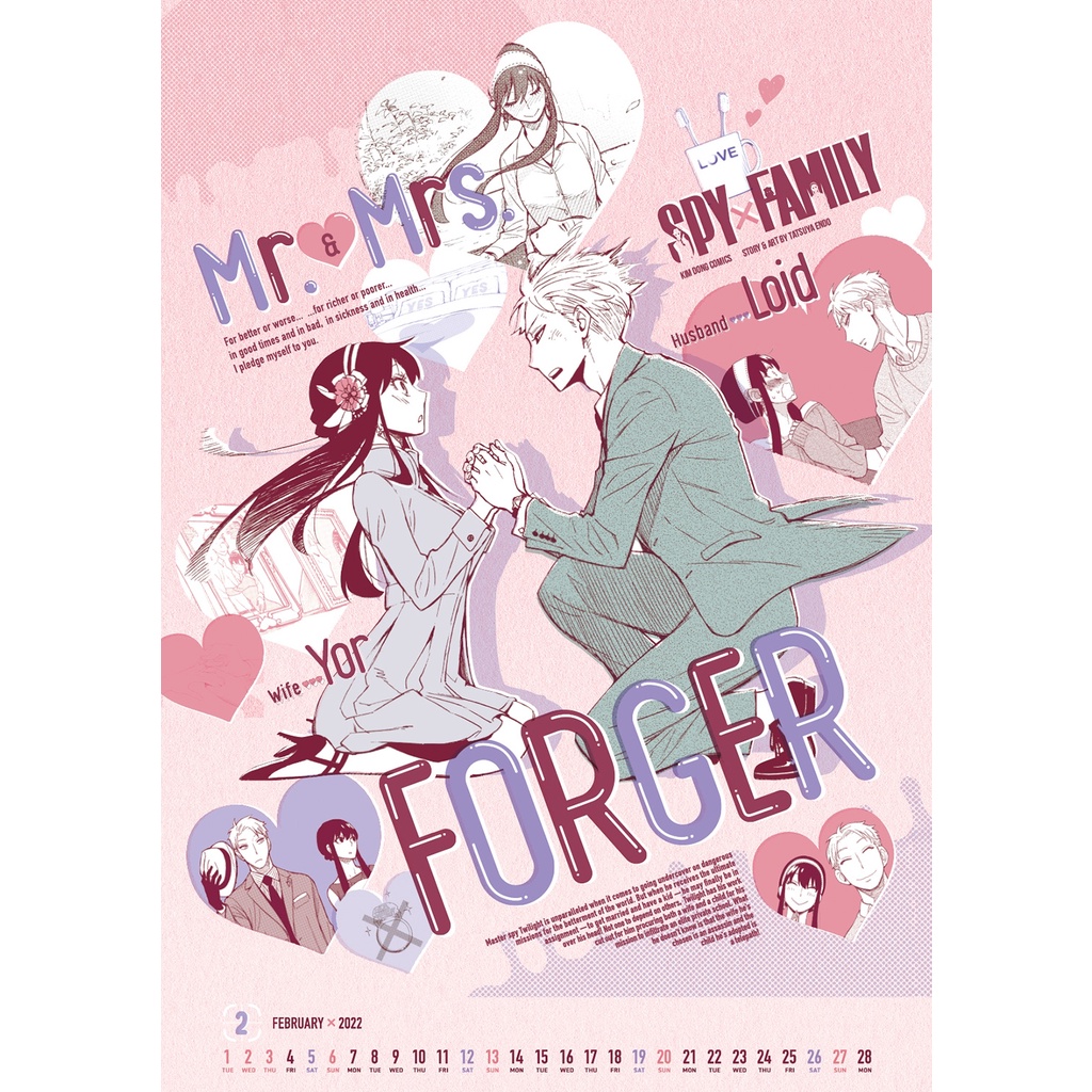 Sách - Lịch Spy X Family 2024