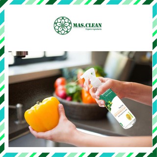 Nước rửa rau củ quả hữu cơ Mas.Clean - chai 300ml