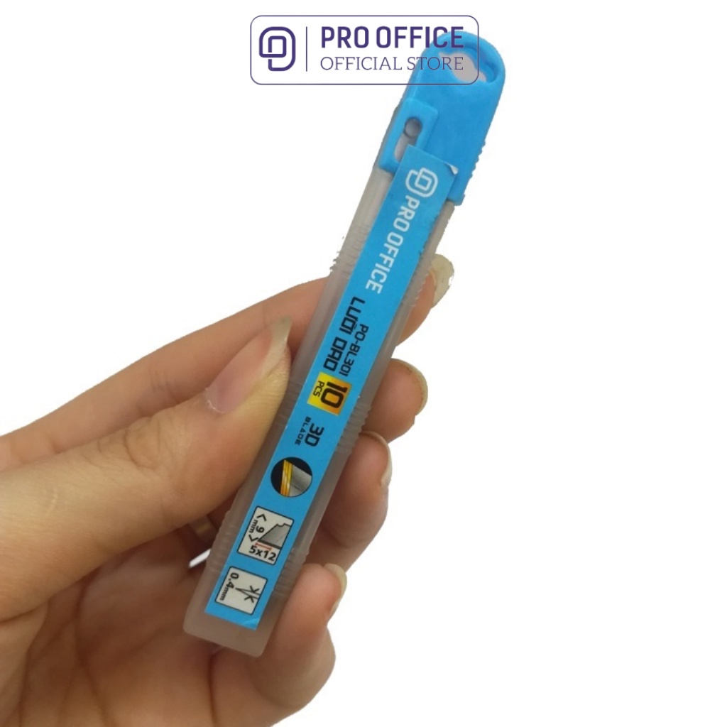 Lưỡi Dao Rọc Giấy PRO OFFICE Không Gỉ, Sắc Bén, Độ Bền Cao PO-BL301
