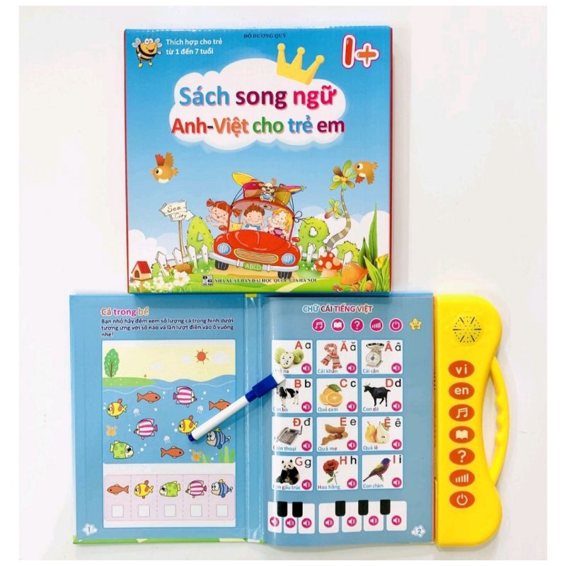 [Phiên Bản Mới nhất] Sách Nói Điện Tử Song Ngữ Anh- Việt Giúp Trẻ Học