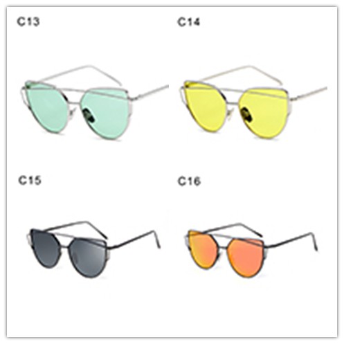 Kính mát gọng kim loại tròng màu chống tia UV400 thời trang Unisex | BigBuy360 - bigbuy360.vn