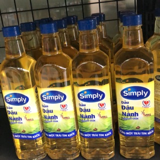 Simply - Dầu đậu nành nguyên chất 1L