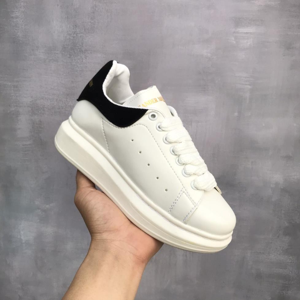 Giày 𝐌𝐂 𝐐𝐔𝐄𝐄𝐍 ⚡️𝐒𝐢ê𝐮 𝐑ẻ⚡️ Giày MCQ Độn Đế 3 Phân Màu Trắng Gót Đen nam nữ Hot Trend full box bill | BigBuy360 - bigbuy360.vn