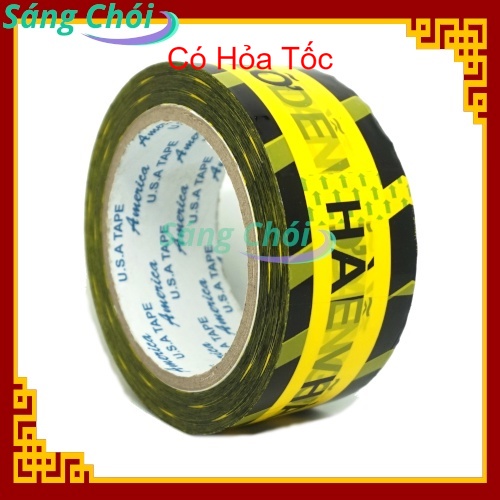 1 Cuộn Băng Keo HÀNG DỄ VỠ OPP Cao Cấp 4.8cm x 100yard Dính Cao Đóng Gói - 4F8 48 mm x 100 yard - Sáng Chó