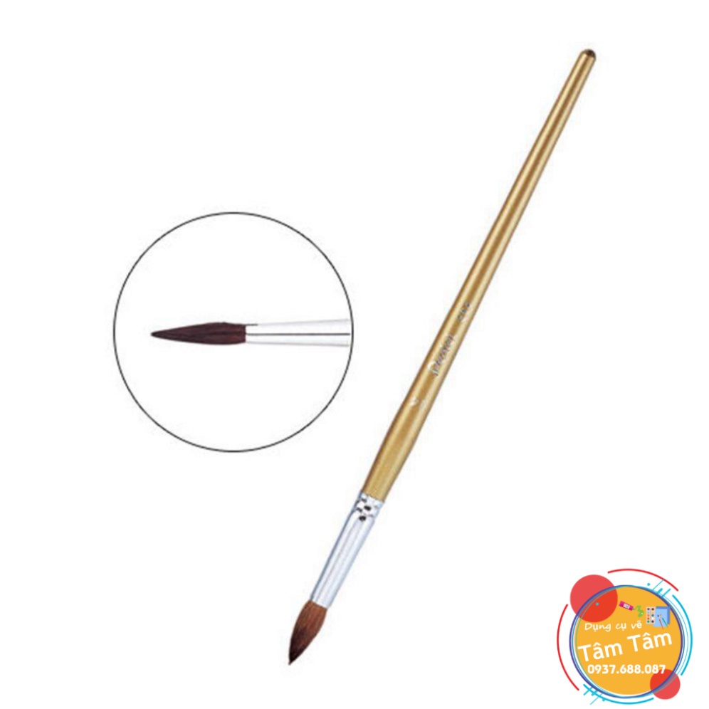 [ TÂM TÂM ]-Cọ vẽ Màu Nước Pentel ZBS1 | Đầu Cọ Mềm Mượt | Nhiều Kích Cỡ Khác Nhau