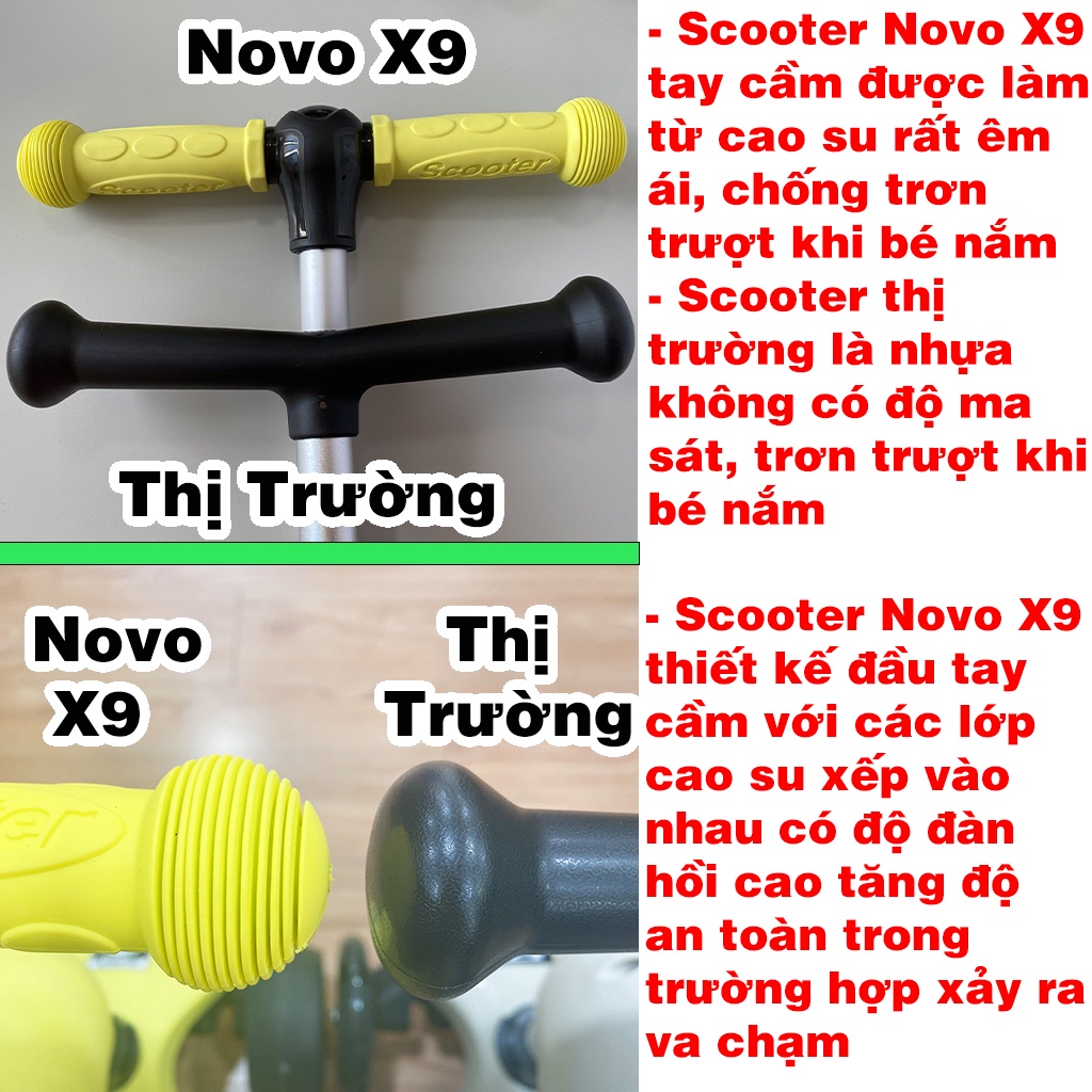 Scoot and ride X9 chịu tải 50Kg, 3 in 1,bánh xe phát sáng vĩnh cửu khi chạy, chuyển 3 chế độ nhanh chóng