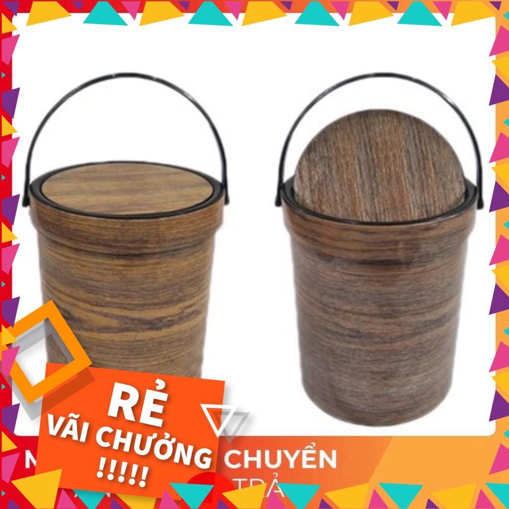 [Big Sale] Thùng rác nắp lật tròn nhựa Việt Nhật