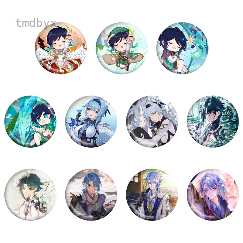 Tmdbyx Huy Hiệu Nút Va Chạm Genshin 58mm