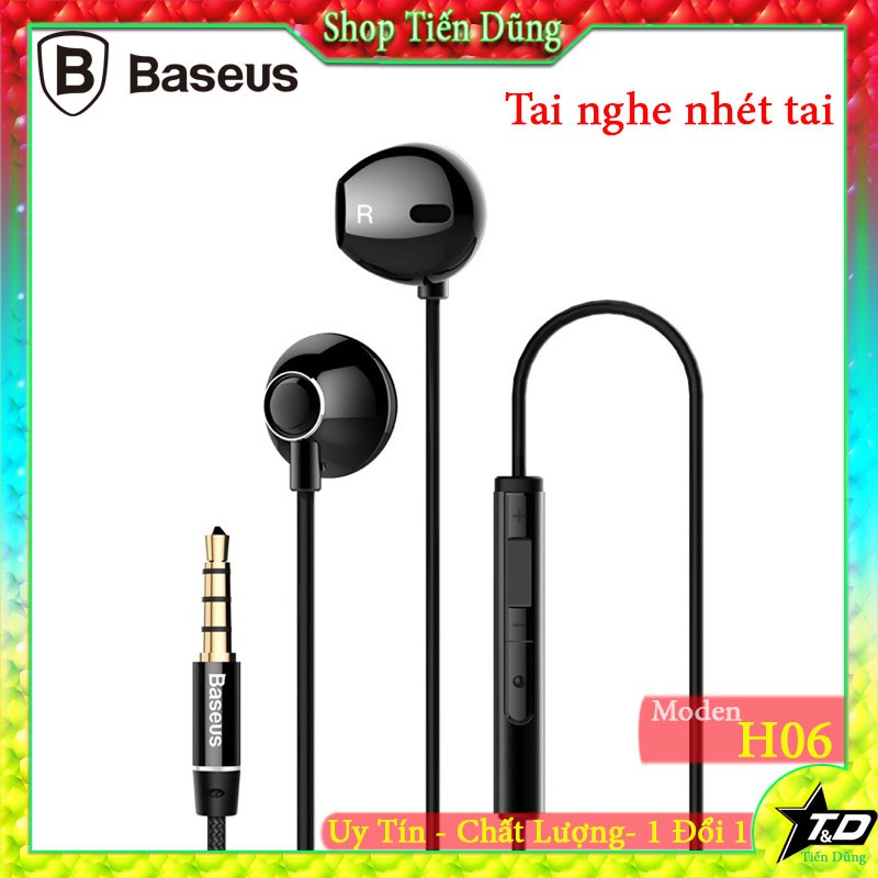 Tai Nghe Nhét Tai Baseus H06 Cổng 3.5mm Cho Âm Thanh Sống Động