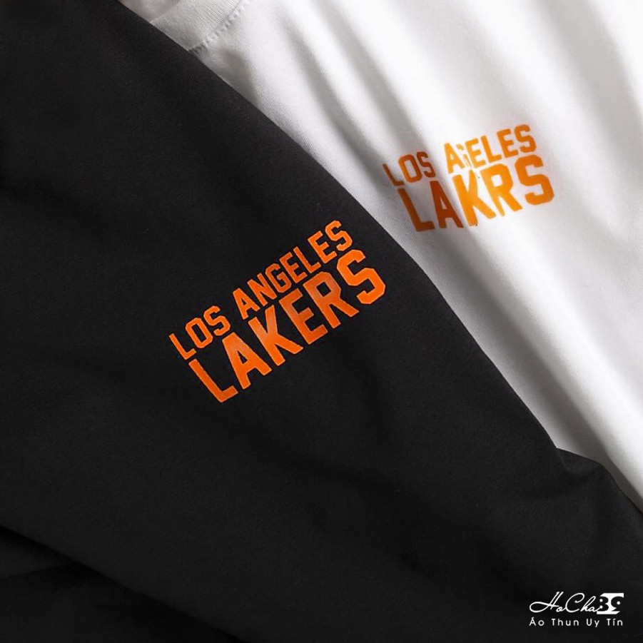 Áo Bóng Rổ LAKERS - LOS ANGELES - Vải Cotton 4c Siêu Mềm Mịn (Không đúng Cotton đền tiền tặng áo - Hình Thật) | BigBuy360 - bigbuy360.vn
