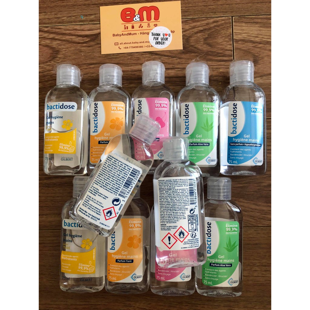 Hàng Pháp - Gel rửa tay khô sát khuẩn - đủ bill