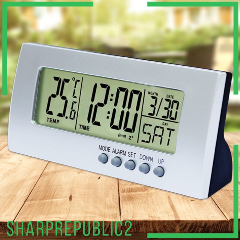 Multifunctional Desktop Clock LED Electronic Alarm Clock Temperature Meter