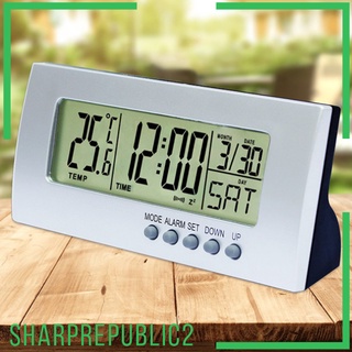 Multifunctional Desktop Clock LED Electronic Alarm Clock Temperature Meter