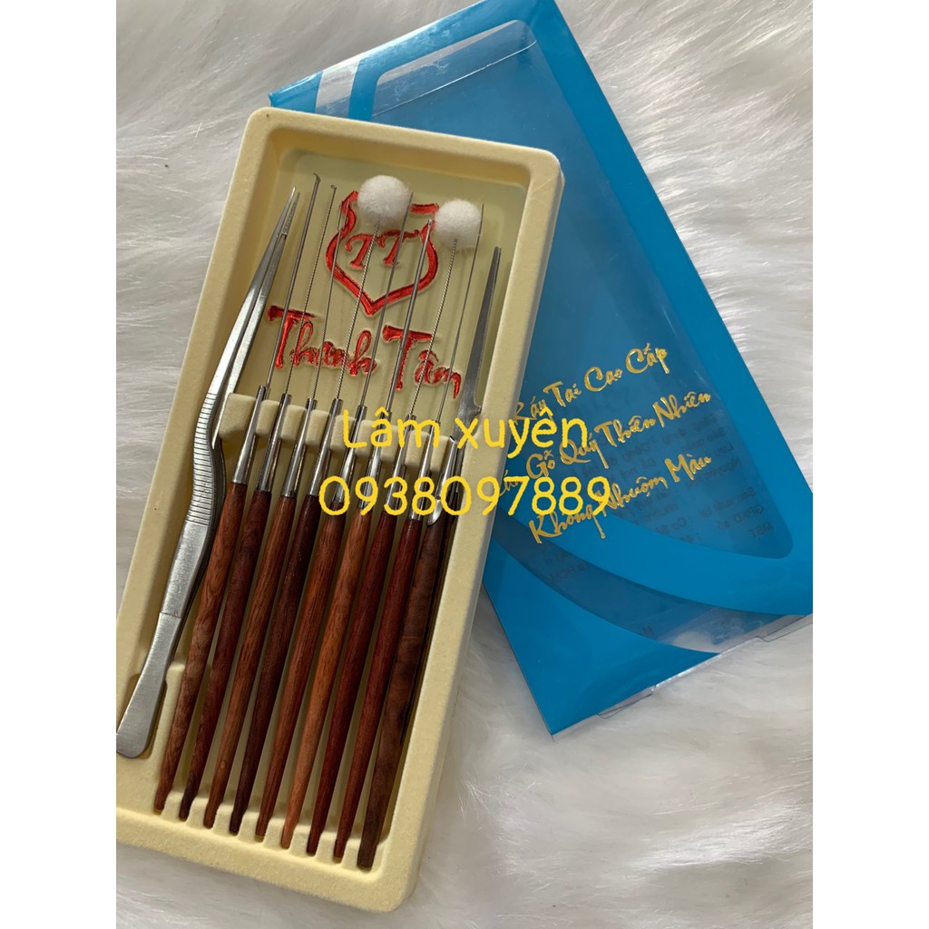 Bộ lấy ráy tai💤GIÁ RẺ💤 Thanh Tâm cao cấp, 10 món, cán gỗ không phai màu, sản phẩm cần thiết của mọi gia đình