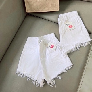 Quần short jeans nữ lưng cao rách kiểu (ảnh + clip thật)