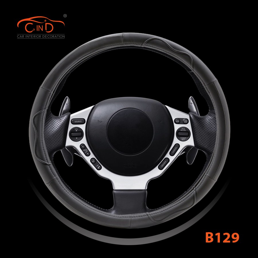 Bọc Vô Lăng CIND B129 Size 4L Màu Xám