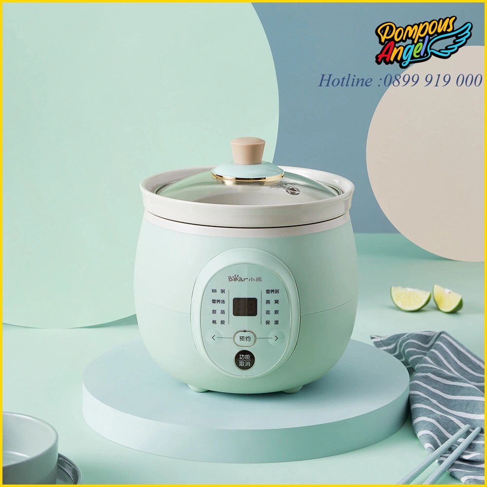 Nồi nấu chậm đa năng 2L Bear DDG-D20P1 - Hàng chính hãng - Bảo hành 18 tháng