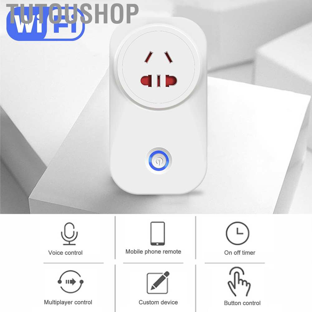 Ổ Cắm Thông Minh Điều Khiển Từ Xa Qua Ứng Dụng Điện Thoại Kết Nối Wifi 90-250v