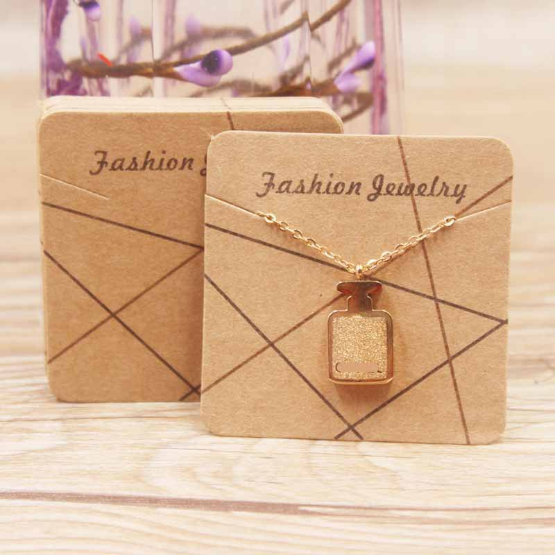 Bộ 100 Thẻ Vuông Trưng Bày Trang Sức 5*5cm