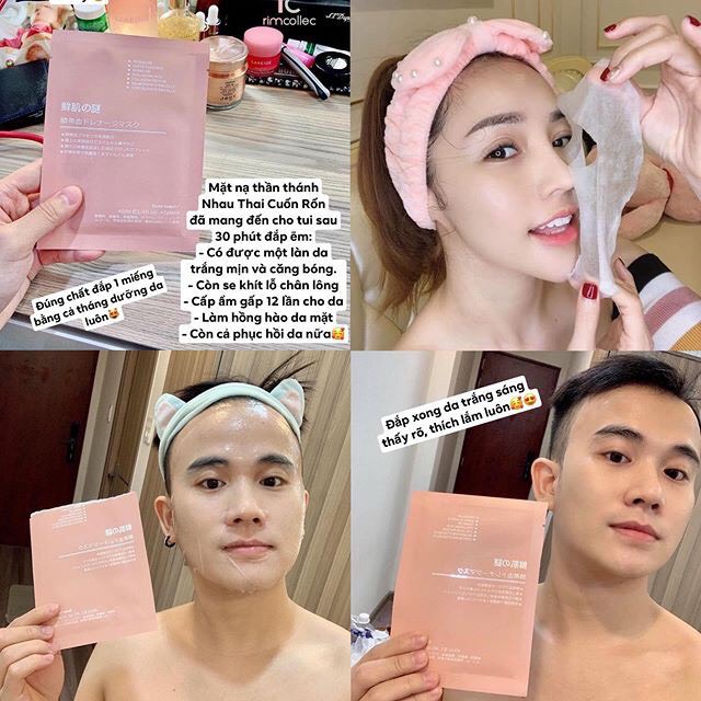 Mặt Nạ Tế Bào Gốc Nhau Thai Rwine Beauty Stem Cell Placenta Mask