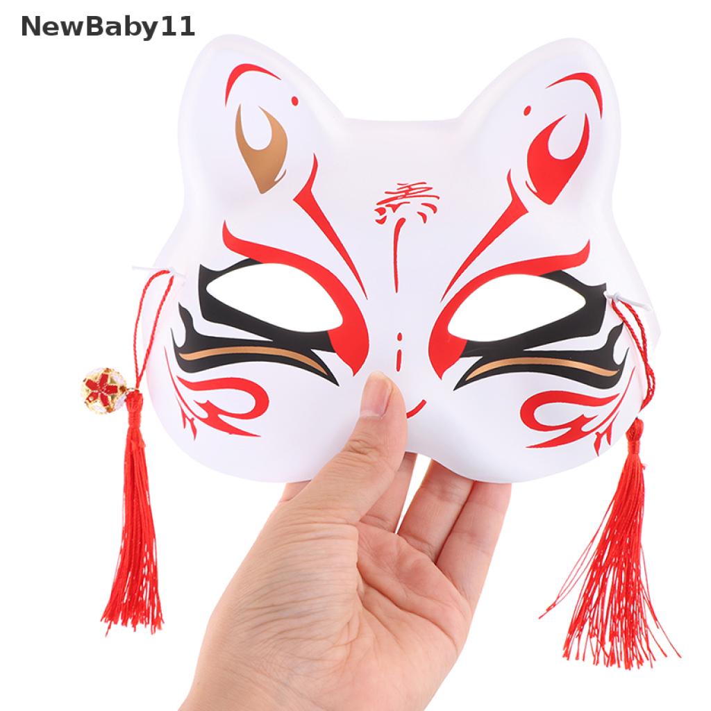 (Hàng Mới Về) 1 Mặt Nạ Nửa Mặt Hóa Trang Mèo Cáo Cho Tiệc Halloween Vn