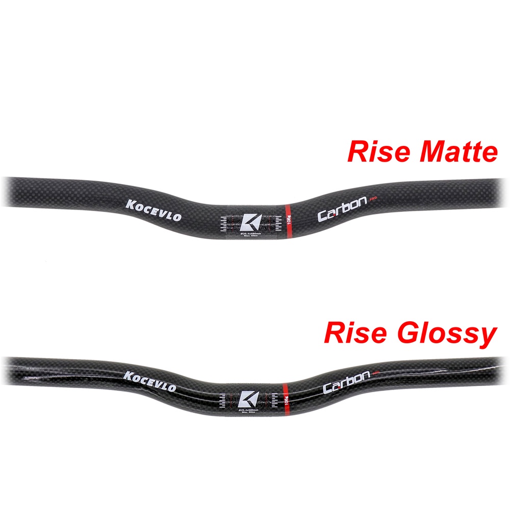 KOCEVLO Thanh nâng ghi đông xe đạp 25.4*540/580mm bằng sợi Carbon