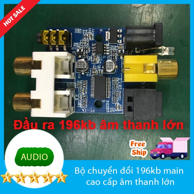 Bộ chuyển đổi Âm Thanh Optical sang Audio AV - R/L, cổng 3.5 Hỗ Trợ Tv 4k 192kb và 96kb Model 2021 Bh lỗi 1 đổi 1