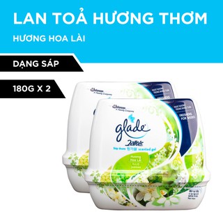 Bộ đôi glade sáp thơm hương hoa lài 180gx2
