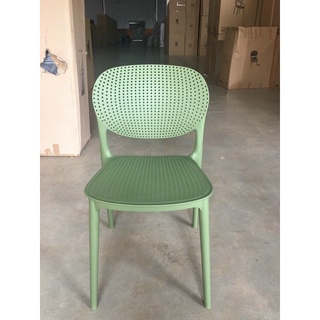 Ghế nhựa PP màu pastel lưng lỗ-Nhập khẩu Ý-Nhựa đúc nguyên khối (Nt chọn màu)