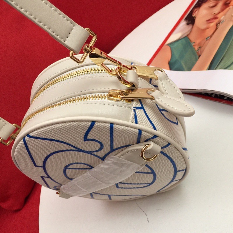 Túi đeo chéo nữ bản tròn Burberry BBR Louise da thật cao cấp