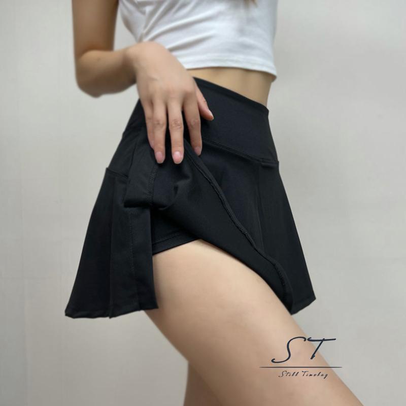 Chân Váy Tennis Lưng Cao Màu Trơn CY03- Thời Trang Nữ