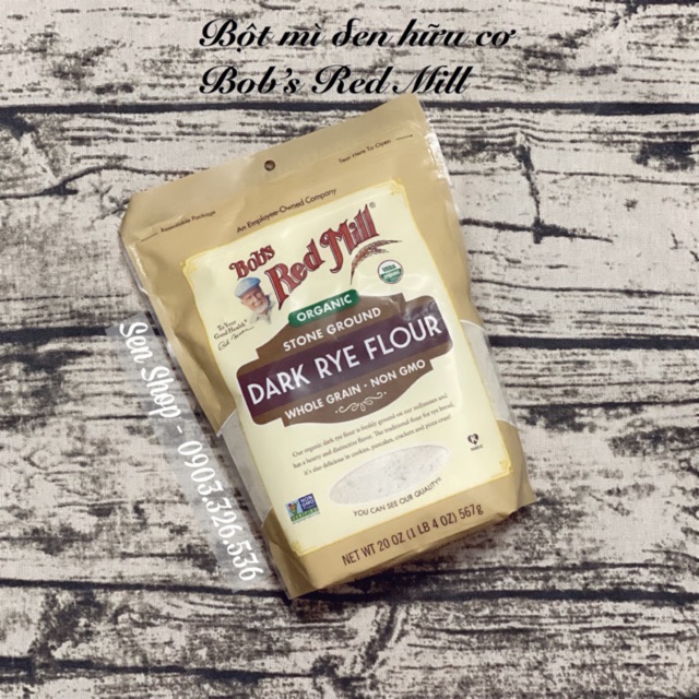 [BOB'S RED MILL] BỘT MÌ ĐEN HỮU CƠ (Organic Dark Rye Flour Bob's Red Mill) 567g