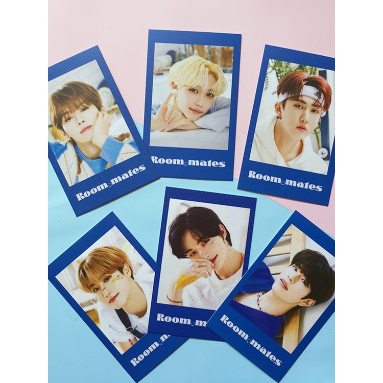 Set 8 Tấm Thẻ Ảnh In Hình Các Thành Viên Nhóm Nhạc Kpop Stray Kids 2022