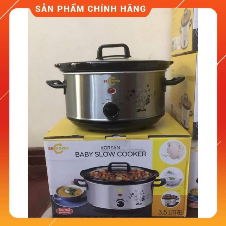 [FREESHIP] Nồi nấu cháo chậm cho bé BBCooker 3.5L, thương hiệu Hàn Quốc [ hàng chính hãng, BH 1 NĂM ] BM